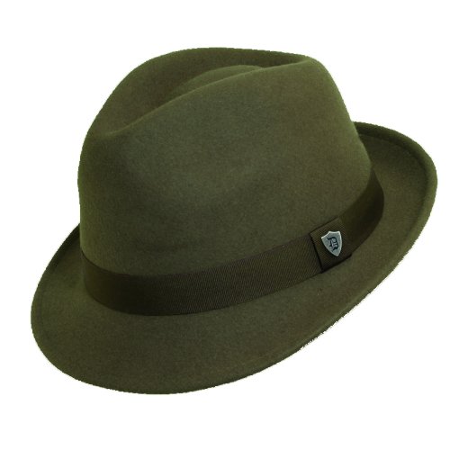 Dorfman Pacific Mens Wool Felt Snap Brim Hat Blingby